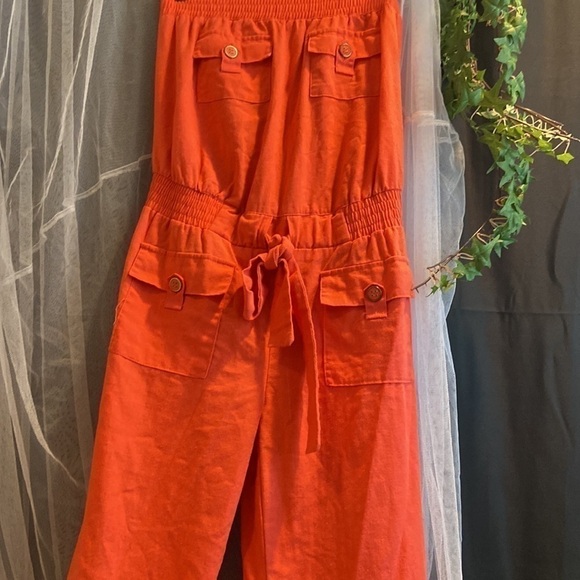 Toxik3 Red Sleeveless jumpsuit - Picture 2 of 8